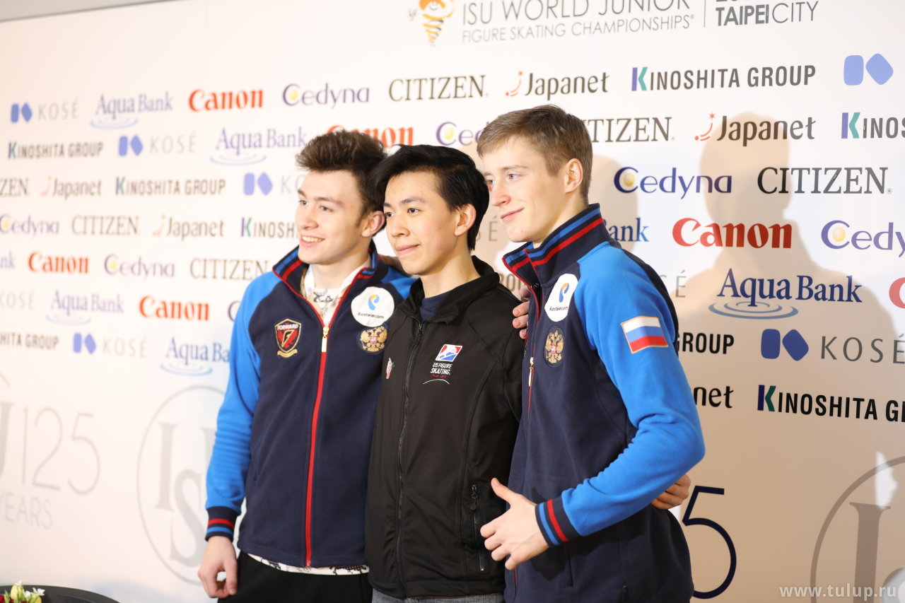 Dmitri Aliev, Vincent Zhou, Alexander Samarin